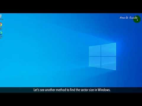 How to find Hard Disk sector size in Windows :Tutorial