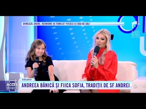 Andreea Bănică, cu fetița Sofia la Acces Direct: "La început eram tristă că mama pleaca de acasă"