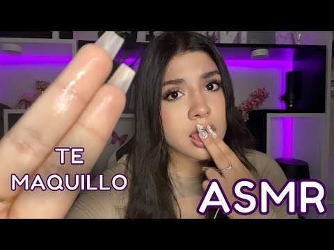 ASMR ESPAÑOL / TE MAQUILLO con LOS D3D0S + Sonidos MUY RELAJANTES E INTENSOS en tu CARITA