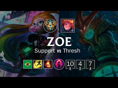 Zoe Support vs Thresh - BR Challenger Patch 8.23
