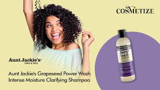 Aunt Jackie's Grapeseed Power Wash Intense Moisture Clarifying Shampoo - 12oz
