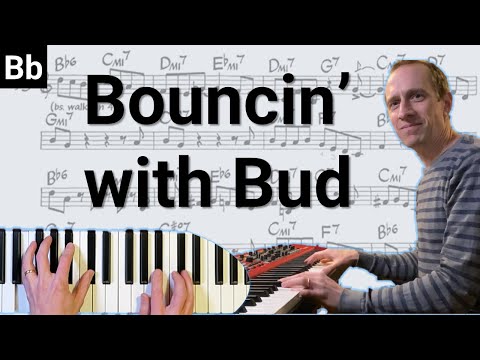 Bouncin' with Bud - Melody play through and soloing with chord voicings.