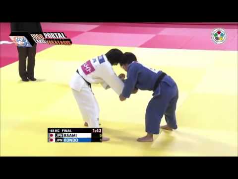 Judo Grand Slam Tokyo 2014 Final -48kg ASAMI Haruna (JPN) vs. KONDO Ami (JPN)
