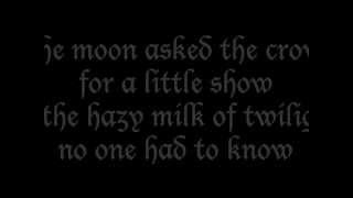 CocoRosie - The Moon asked the Crow (Lyrics)