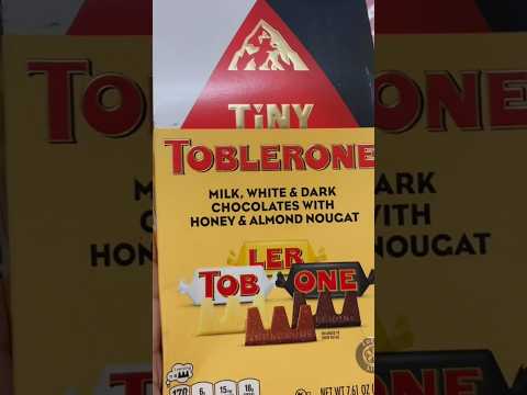 Tiny Toblerone chocolates Asmr unboxing #viral #trending #tiny #toblerone #asmr #unboxing #crunchy
