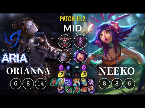 CGA Aria Orianna vs Neeko Mid - KR Patch 11.2