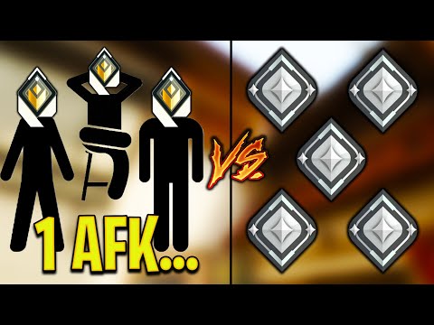 Valorant: 3 Radiant VS 5 Silver Players, BUT 1 Radiant Has to AFK!