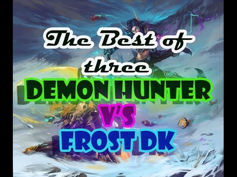 World Of Warcraft [Legion Beta] 110 Demon Hunter V's Frost Death knight Duels - Gameplay