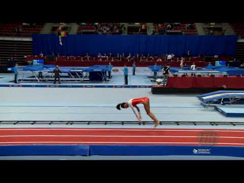 WAMBOTE Emilie (FRA) - 2017 Trampoline Worlds, Sofia (BUL) - Qualification Tumbling Routine 1