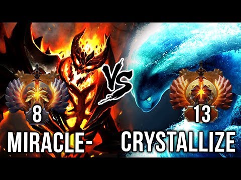 Miracle- Shadow Fiend vs Crystallize Morphling EPIC Carry Battle - Fight for TOP-1 Rank in Dota 2