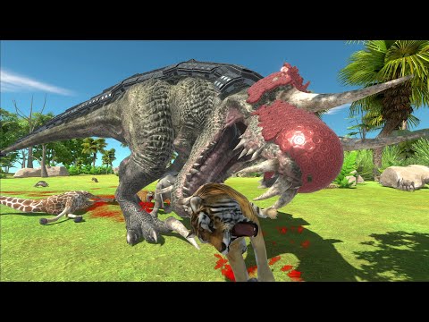 ULTIMASAURUS Hunting in Woodland  - Animal Revolt Battle Simulator