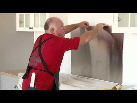How To Install A Stainless Steel Splashback - DIY At Bunnings