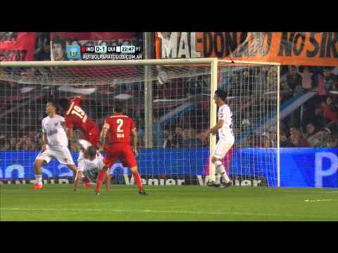 Gol de Diego Rodriguez.Independiente 1 Quilmes 1.Fecha 7. Torneo Primera División 2014.FPT