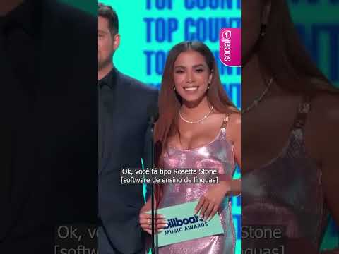 Anitta fala inglês, Espanhol e Portugues no Billboard Music Awards #anitta