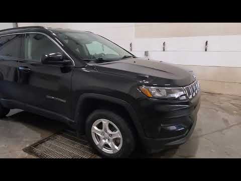 2022 Jeep Compass Sport 4x4 in Black for sale at Indian Head Chrysler Dodge Jeep Ram Ltd. in Indian Head, SK