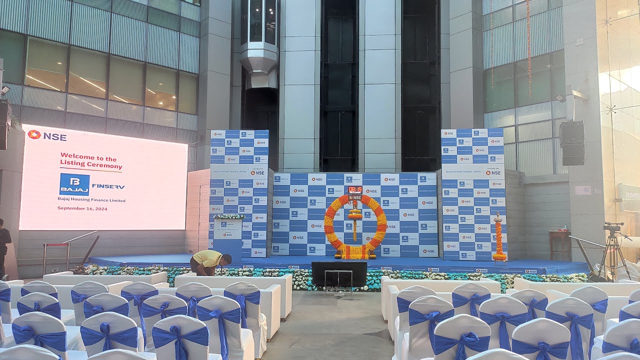 Listing ceremony of Bajaj Housing Finance Limited