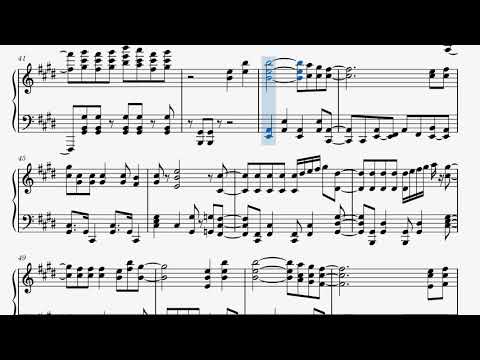 Song of Giga Rosa (Xenoblade Chronicles 2) Piano Sheet Music - 最強サクラの歌(ゼノブレイド2)ピアノ