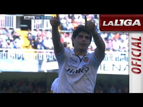 Golazo de Banega (3-0) en el Valencia CF - Osasuna - HD
