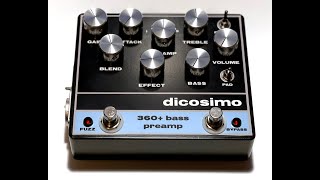 Video thumbnail for DiCosimo Audio - 360+ Bass Preamp Pedal by DiCosimo Audio