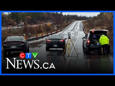 Woman dies after crashing into rock cut on Highway 400