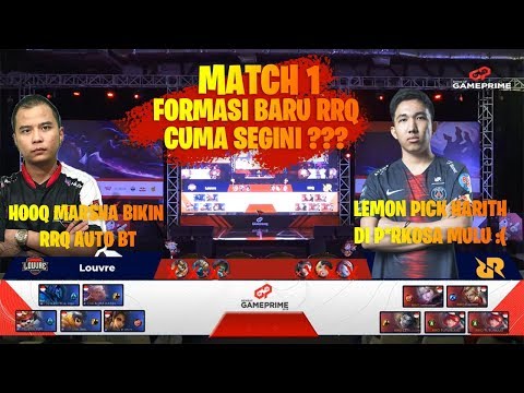 MARSHA DIKASIH FRANCO RRQ SERIUS ??? LOUVRE VS RRQ MATCH 1 - BEKRAF GAME PRIME 2019 MOBILE LEGENDS