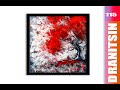 Red Tree Abstract Black And White Background Acrylics Easy For Beginners