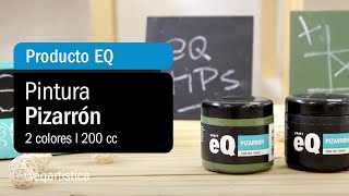Video de EQ Pintura para Pizarrón 200 cc Para pintar superficies aptas para escritura con tiza