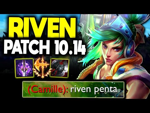 ONE COMBO KILLS ANYONE! (RIVEN BUILD PATCH 10.14+) - SEASON 10 RIVEN TOP LANE GUIDE