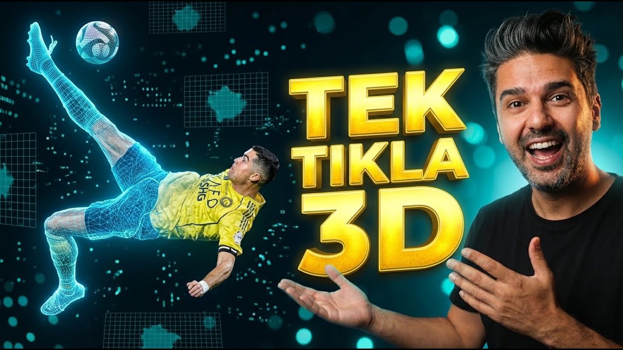 Ronaldo'nun Golünü 3D Modele Çevirdim | Meta SAM 3D