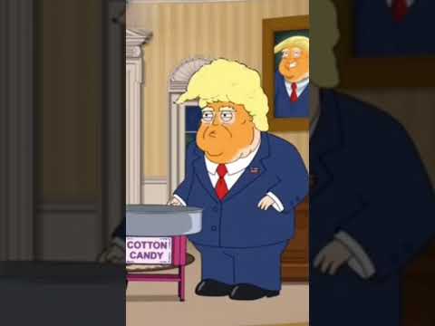 Trump getting his hair done