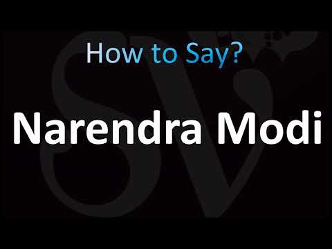 How to Pronounce ''Narendra Modi''