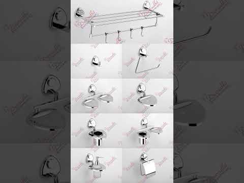 Stainless steel s.s bathroom glass shelves, wall corner