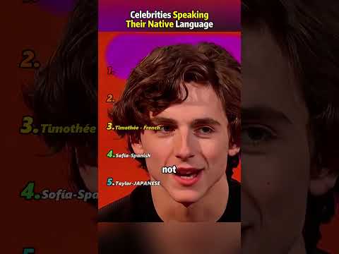Celebrities speak foreign languages or their native languages #actor #funny #hollywoodbuzz