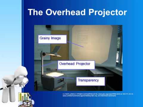 Working of overhead projectors