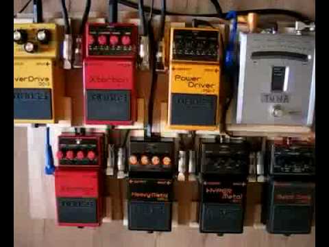 Boss OD3 PW2 XT2 HM2 HM3 MT2 distortion pedals demo