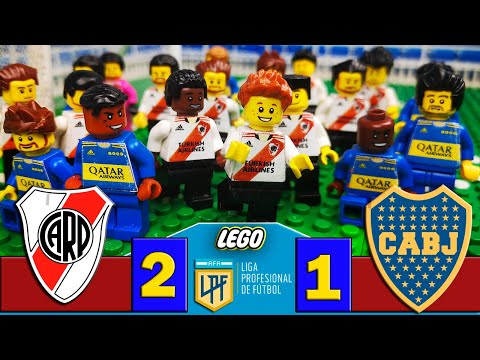 River Plate 2-1 Boca Juniors - Super Clásico Argentino - Fútbol LEGO - Stop Motion - Resumen y Goles