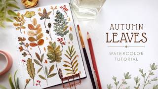 Autumn Leaves Collection: Watercolor Tutorial 🍁
