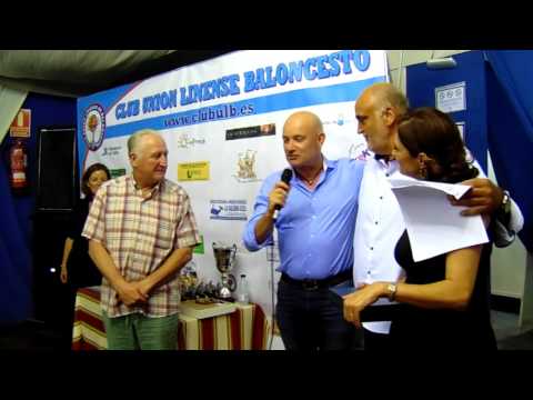 Entrega de Trofeos en la caseta de Unión Linense de Baloncesto