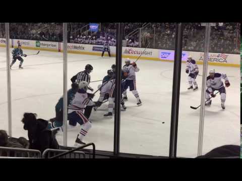 Sharks vs oilers December 2015