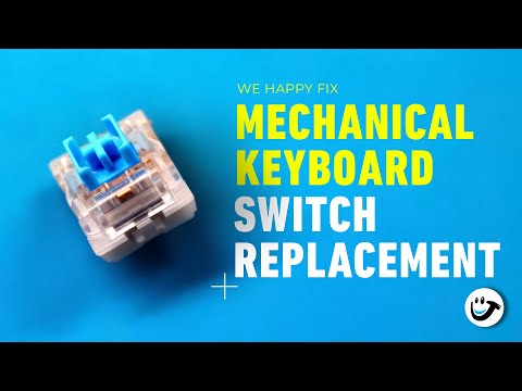 Mechanical Keyboard KEY and LED replacement | ASMR | No Music | Closeup Overview