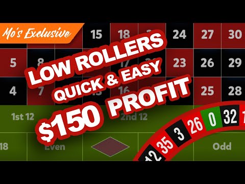 ROULETTE SYSTEM FOR LOW ROLLLERS SMALL BANKROLL STRATEGY - Bet With MO