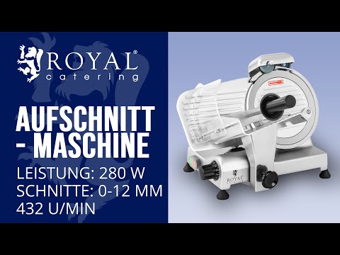 Video - Aufschnittmaschine - 220 mm - bis 12 mm - 280 W