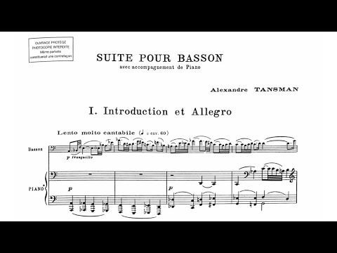 Alexandre Tansman: Bassoon Suite (1960)