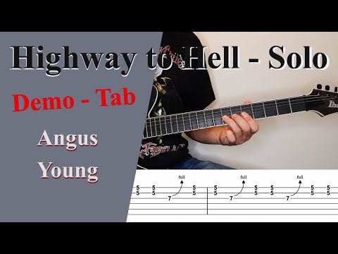Highway to Hell Guitar Solo Lesson – Demonstration and Tab - Angus Young