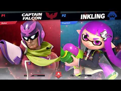 Makar (Captain Falcon) vs Phantom R (Inkling)  - Ultimate 27/04/19 - Kings of Hali 4
