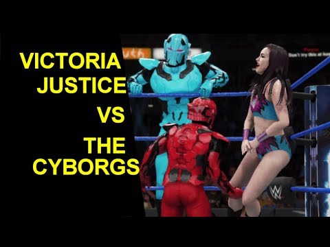 WWE 2K18 Victoria Justice vs The Cyborgs Knockout Match