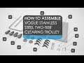 F994 Stainless Steel 3 Tier Clearing Trolley Medium Product Video