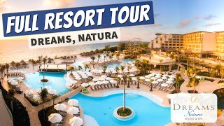 Dreams Natura Resort &amp; Spa | All Inclusive Family Resort | Full Walkthrough Resort Tour 4K | 2021