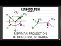 Newman Projection To Bond Line Notation Trick Leah4sci