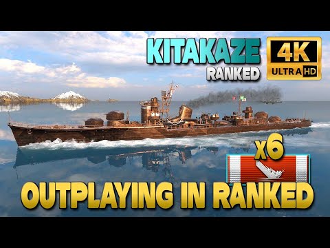 Destroyer Kitakaze: Outplaying in Ranked - World of Warships